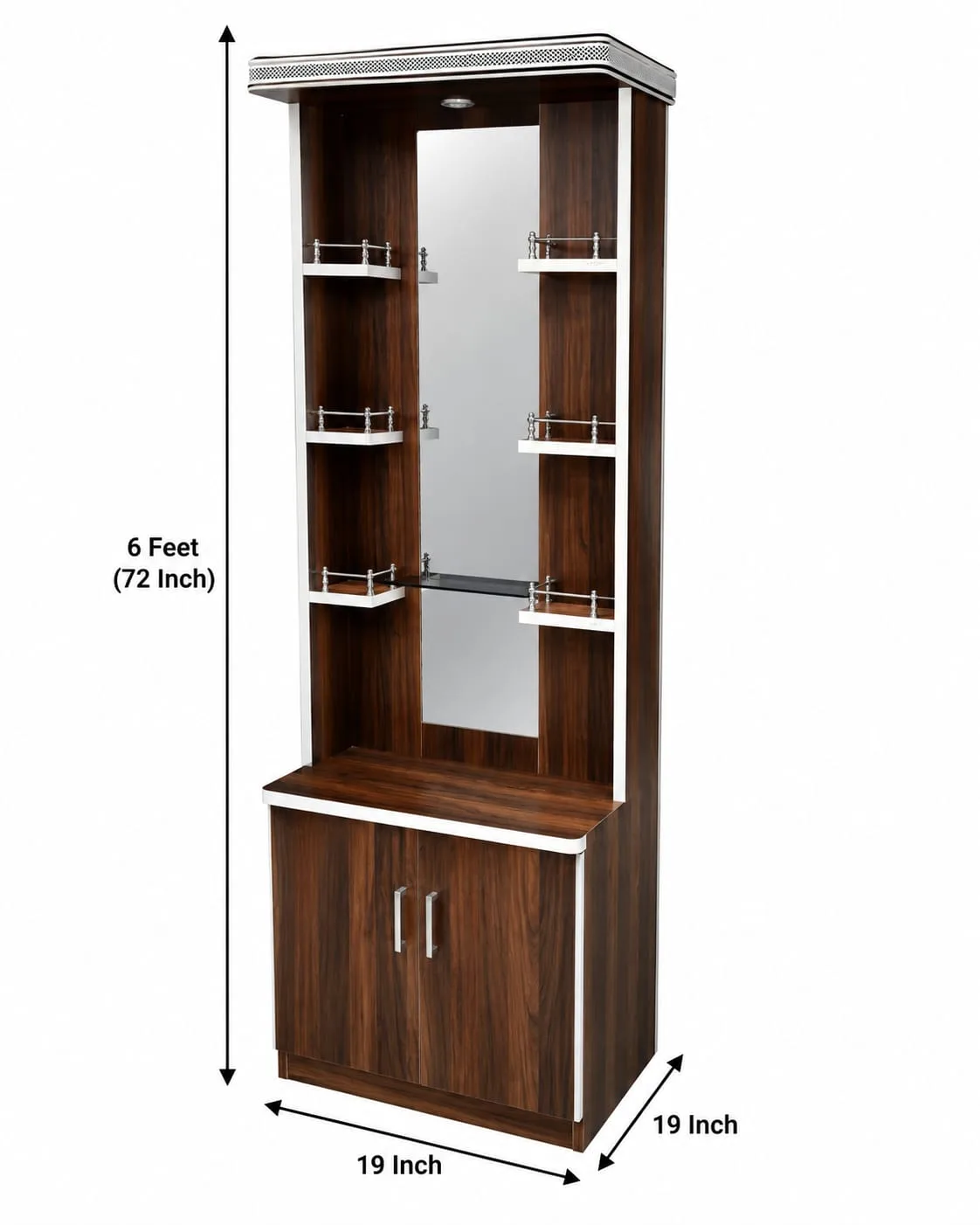Modern Wooden Mirror Display Cabinet Dressing Table.